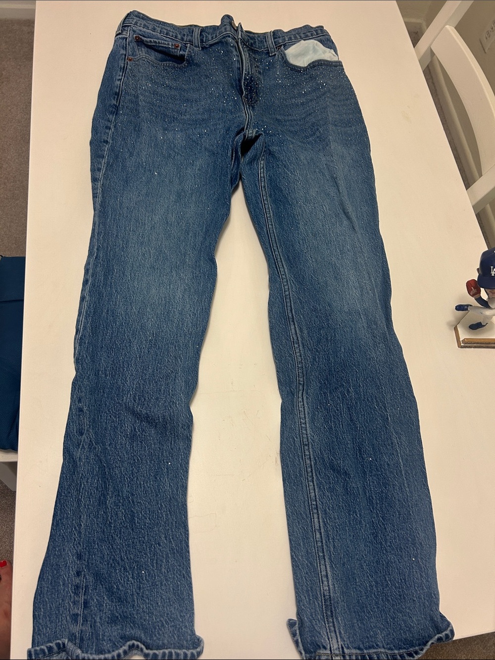 Abercrombie & Fitch glitter jeans